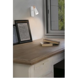 Aplique Lao blanco y cobre 1L Faro