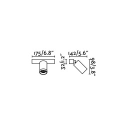 Aplique/plafón Stan blanco 1L Faro