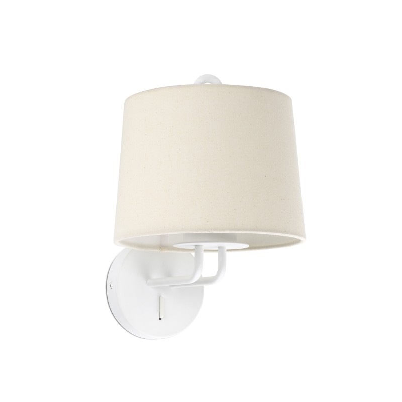 Aplique Montreal blanco+beige Faro