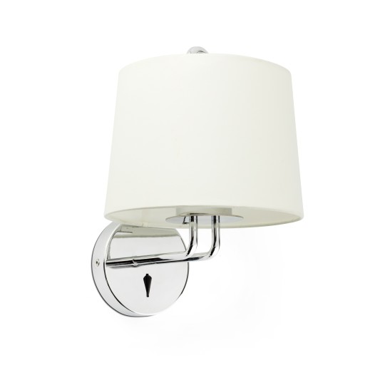 Aplique Montreal cromo+beige Faro