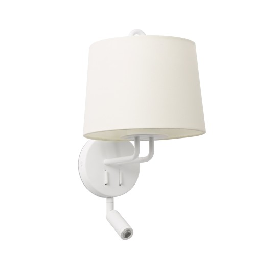 Aplique con lector Montreal blanco Faro