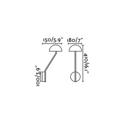 Aplique Pure blanco Faro