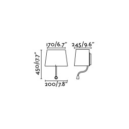 Aplique con lector Sweet negro Faro