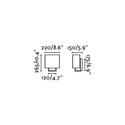 Aplique Vesper marrón Faro