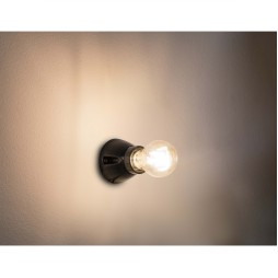 Aplique/plafón Kera negro Faro