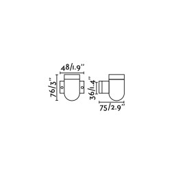 Aplique Sera negro Faro