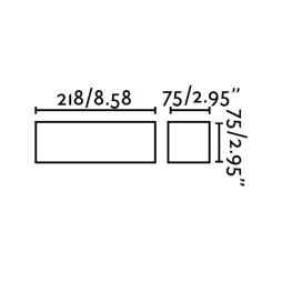 Aplique blanco Eaco Faro