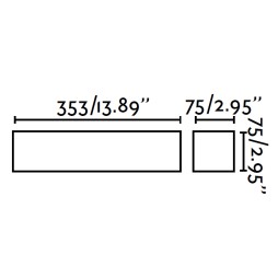 Aplique blanco Eaco III Faro