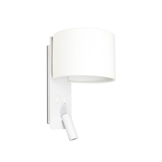 Aplique con lector Fold blanco Faro