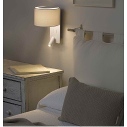 Aplique con lector Fold blanco Faro
