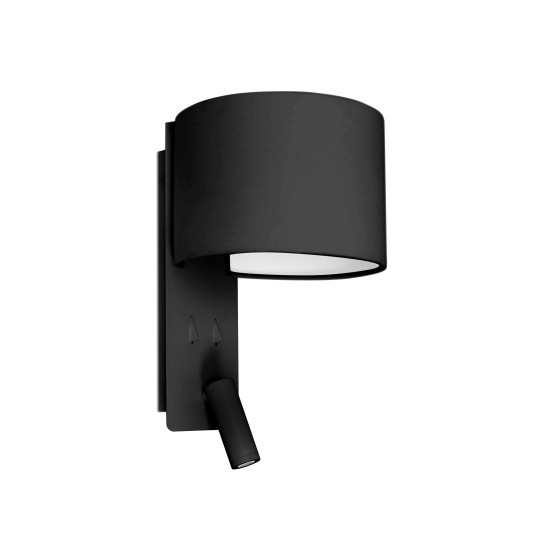 Aplique con lector Fold negro Faro