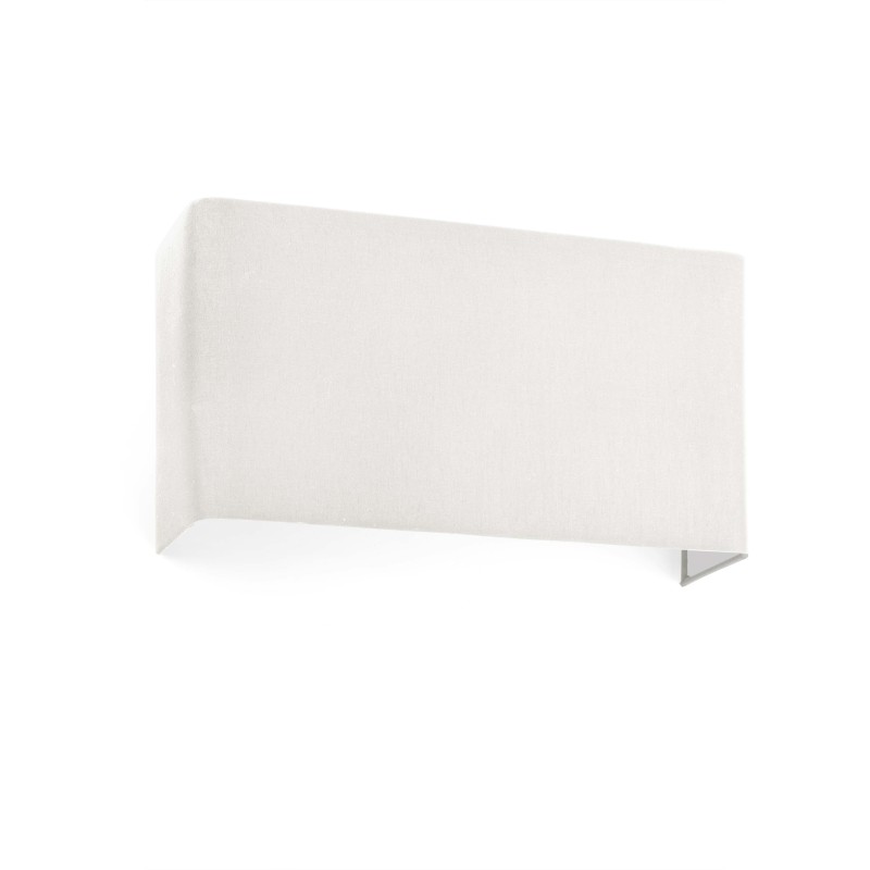 Aplique Cotton cuadrado horizontal dos luces beige Faro