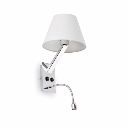 Aplique con lector Moma blanco Faro