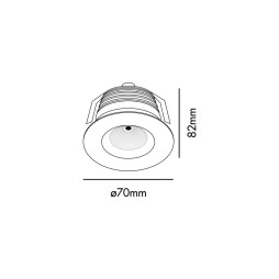 Foco empotrable Clear dimable IP65 Faro