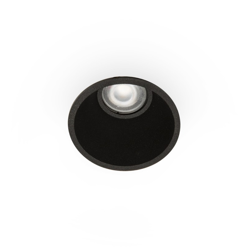 Foco empotrable Fresh IP44 negro Faro