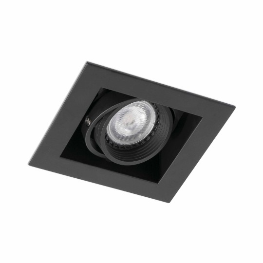 Foco empotrable Falcon orientable negro Faro