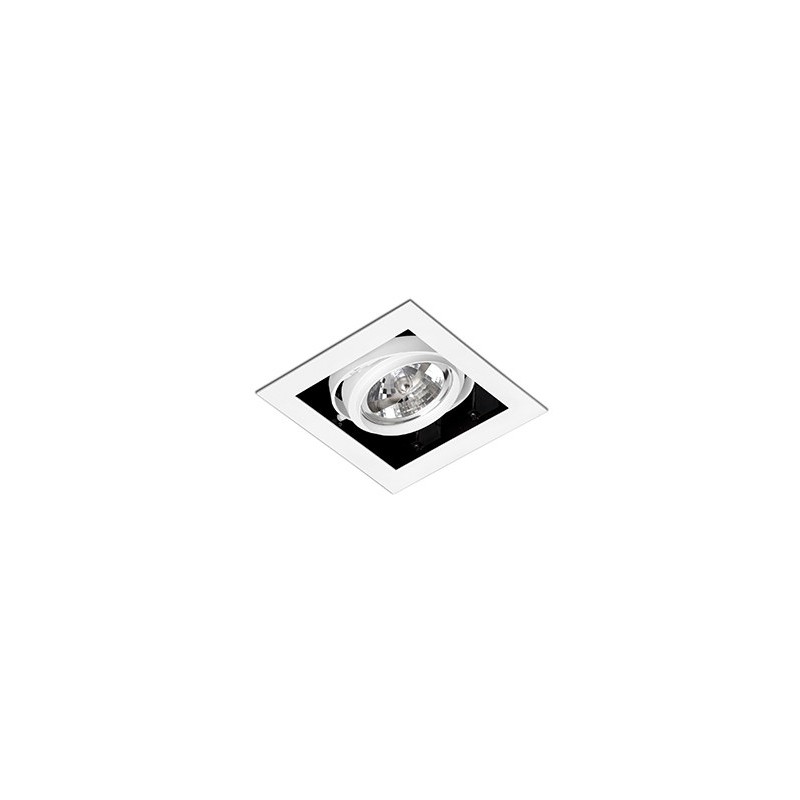 Foco empotrable Gingko QR111 orientable blanco Faro