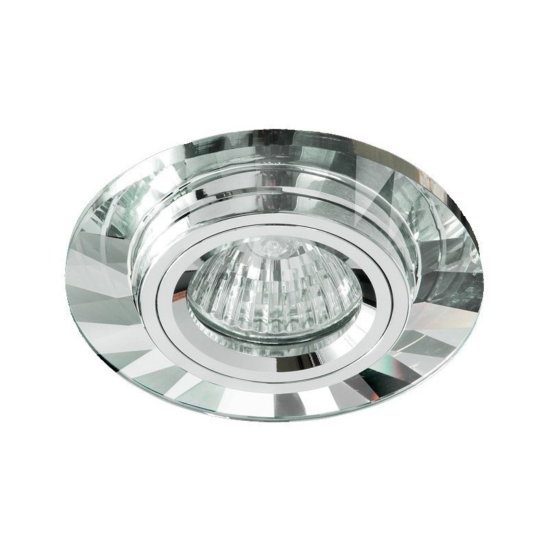 Foco empotrar redondo facetado espejo