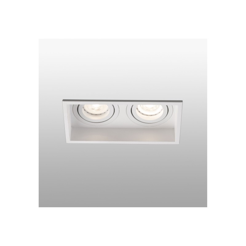 Foco empotrable Hyde blanco 2 luces orientable Faro
