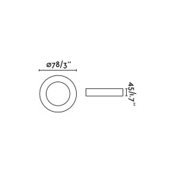Foco empotrable Neón redondo blanco Faro