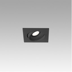 Foco empotrable Argón cuadrado orientable negro Faro