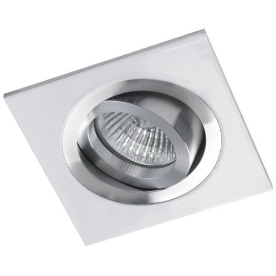 Foco de empotrar cuadrado en aluminio