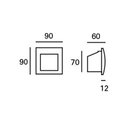 Empotrable de pared Face LED 4000K IP65 Forlight