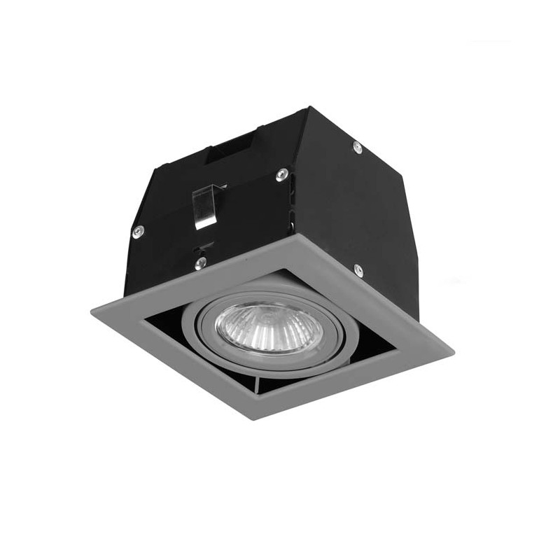 Foco empotrable Cardan orientable gris Forlight