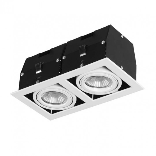 Foco empotrable Cardan 2 luces orientable blanco Forlight