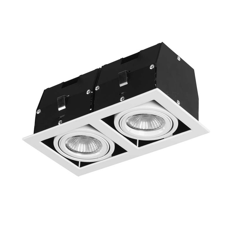 Foco empotrable Cardan 2 luces orientable blanco Forlight