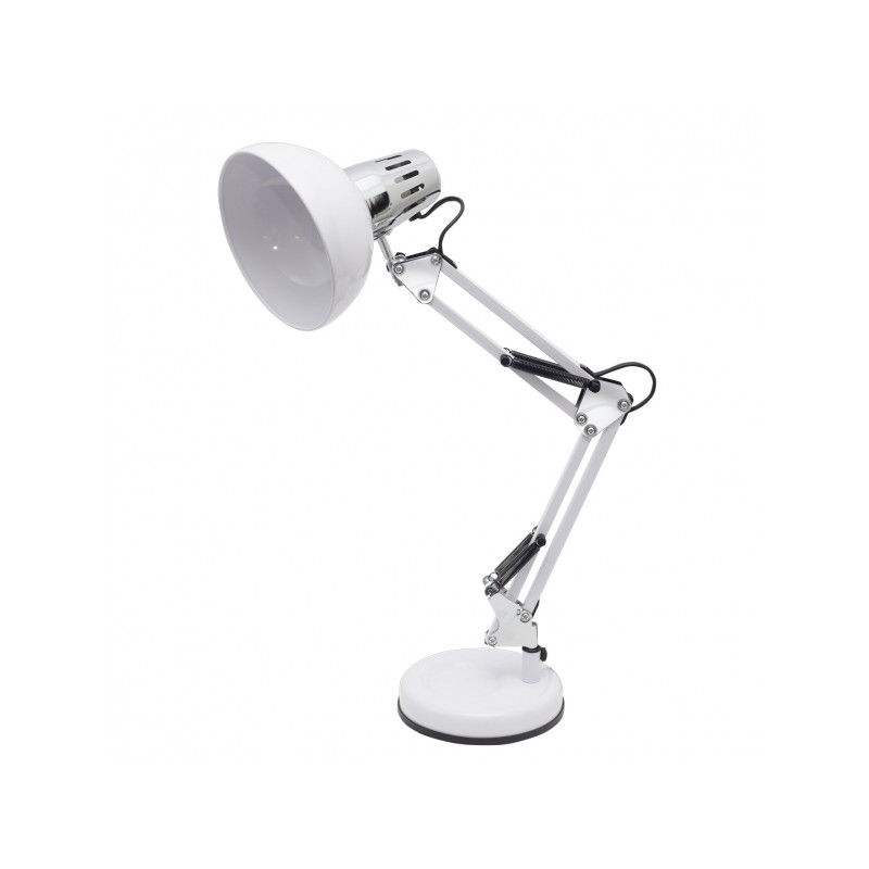 Flexo Antigona blanco/cromo 1xE27 Fabrilamp