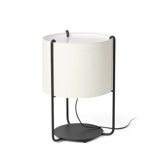 Sobremesa Drum negro + beige Faro