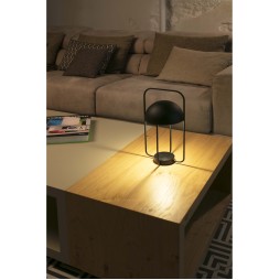 Sobremesa Jellyfish negro-oro portatil Faro