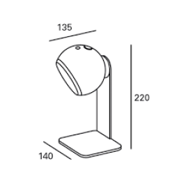 Sobremesa portátil con batería Magnet Forlight