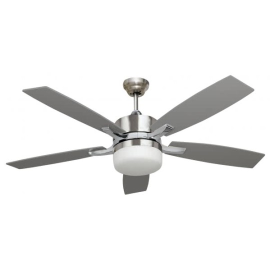 Ventilador 5 aspas Menfis níquel/haya/plata Fabrilamp