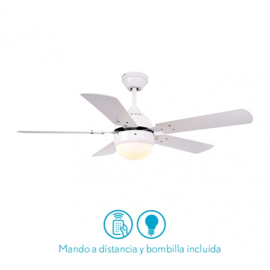 Ventilador 5 aspas Pontia blanco Fabrilamp