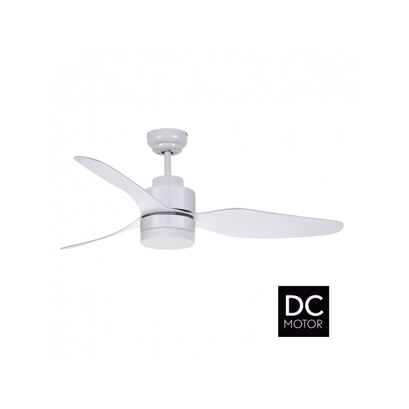 Ventilador motor DC Aspro blancoLED 12W 4000k Fabrilamp
