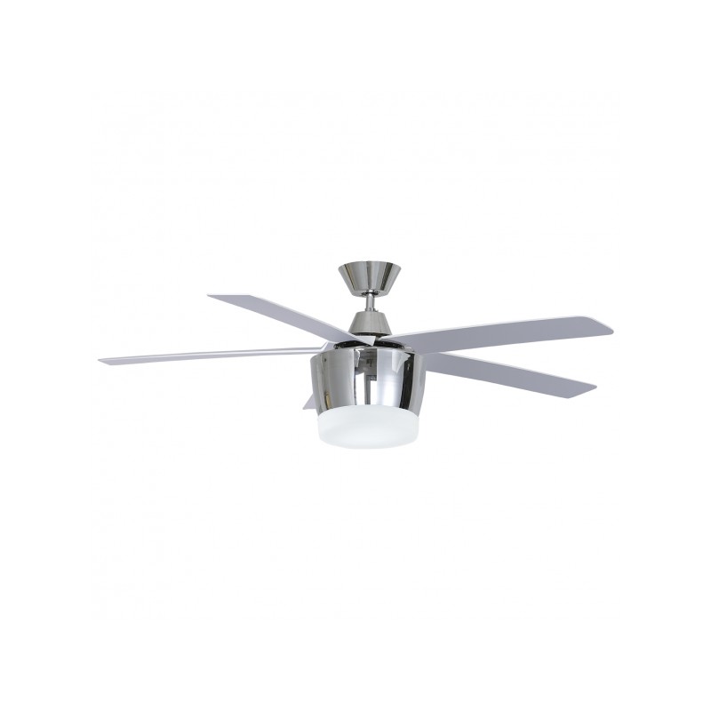 Ventilador 5 aspas Bali cromo LED 48W 4000K Fabrilamp