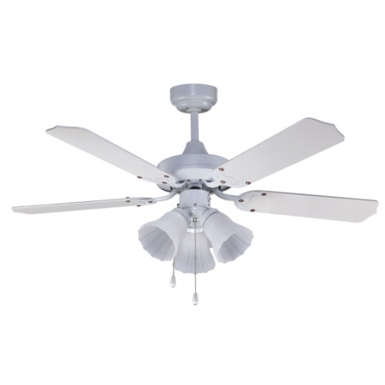 Ventilador 5 aspas Garbin blanco Fabrilamp