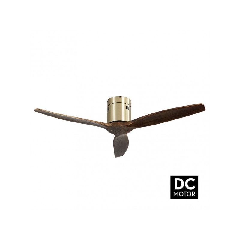 Ventilador motor DC Aguilon cuero Fabrilamp