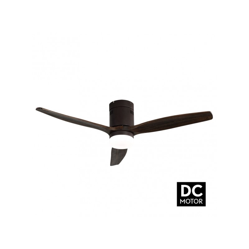 Ventilador motor DC Aguilon LED 18W 3000/4000/6000K marrón Fabrilamp