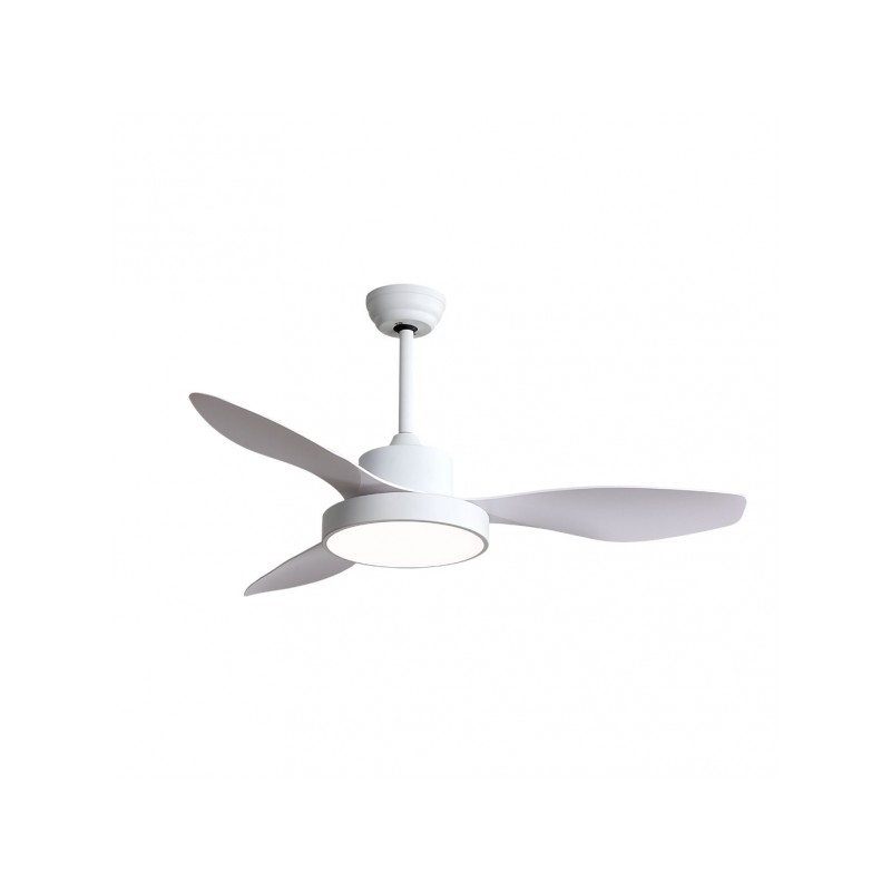 Ventilador 3 aspas Hayate blanco LED 40W 3000/4000/6000k Fabrilamp