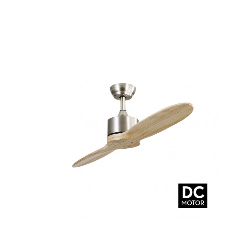 Ventilador motor DC Leste níquel/haya Fabrilamp