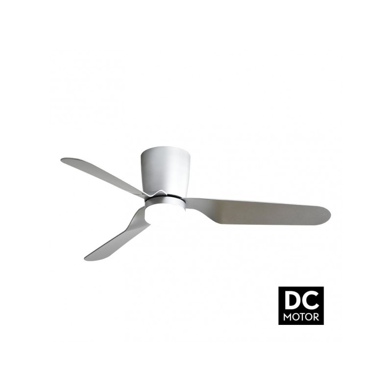 Ventilador motor DC Kochi LED 18W 3000/4000/6000K niquel Fabrilamp