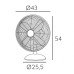 Ventilador  sobremesa Pali cromo 50W cromo Fabrilamp