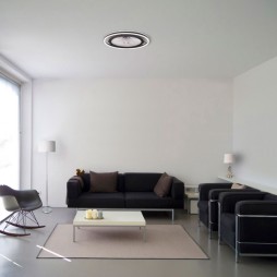 Ventilador Pampero negro LED 56W 3000/4000/6000k Fabrilamp