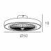 Ventilador Pampero negro LED 56W 3000/4000/6000k Fabrilamp
