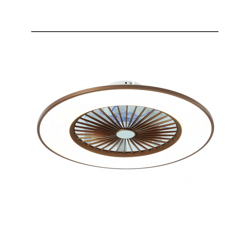 Ventilador Bofu café LED 48W 3000/4000/6000k Fabrilamp