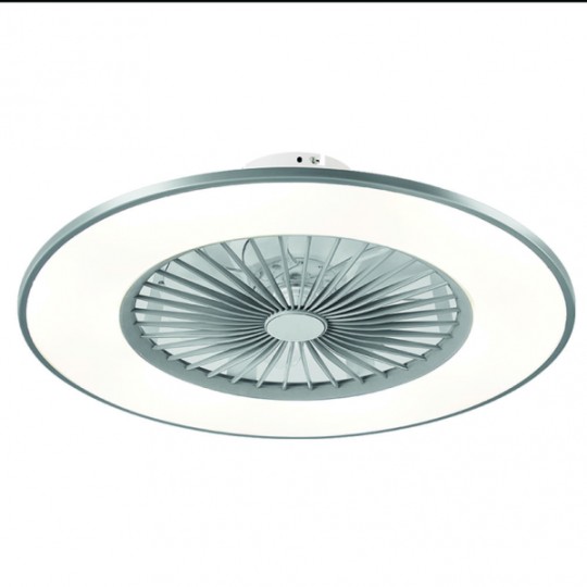 Ventilador Bofu plata LED 48W 3000/4000/6000k Fabrilamp