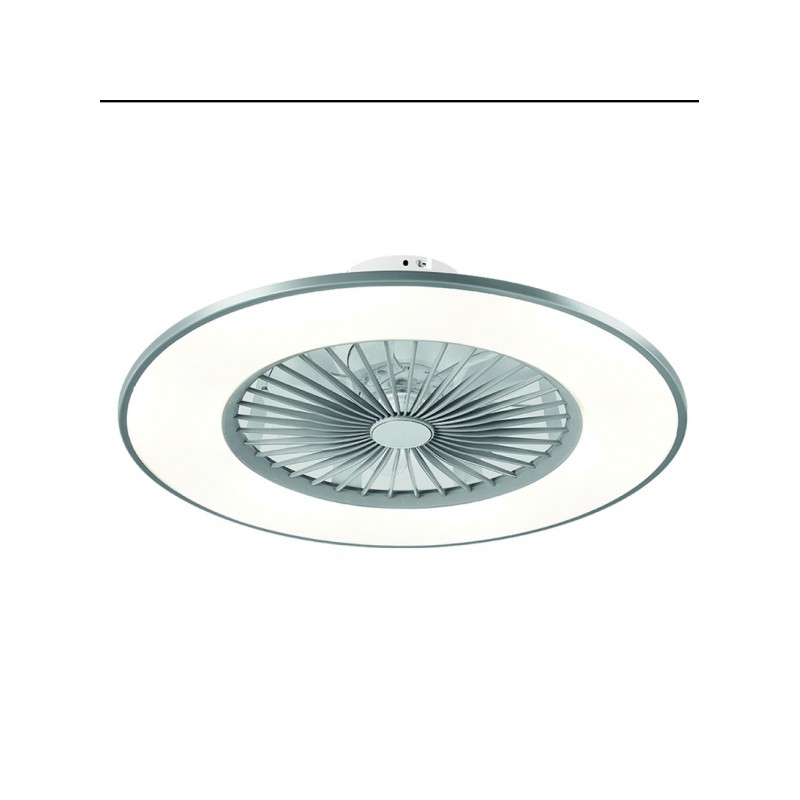 Ventilador Bofu plata LED 48W 3000/4000/6000k Fabrilamp
